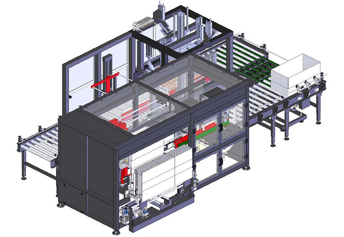 Encajadora o empacadora case packer automática modelo CSF300